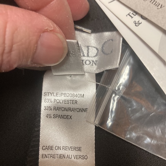 ConradC collection black stretch  dress pants - Picture 4 of 5